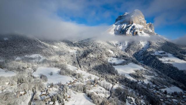 Plateau des petites roches uitzicht op de winter