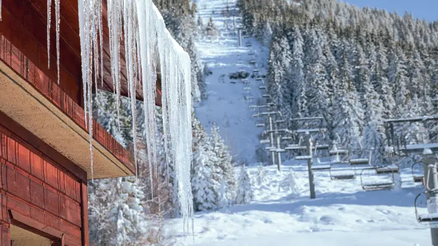 Paysage télésiège au Collet
